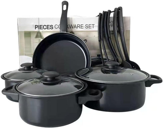 13 Pieces Cookware Set – Juego Completo de Utensilios de Cocina de Silicona Antiadherente