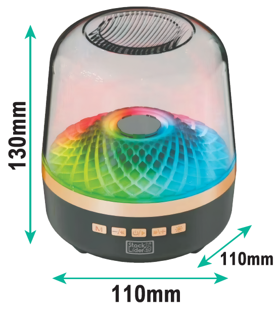 Altavoz Bluetooth RGB 360° – Sonido Potente y Luces que Marcan el Ritmo