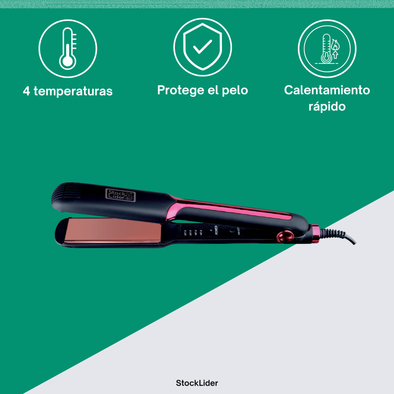 Plancha Profesional para el Cabello – Alisado Perfecto en Minutos