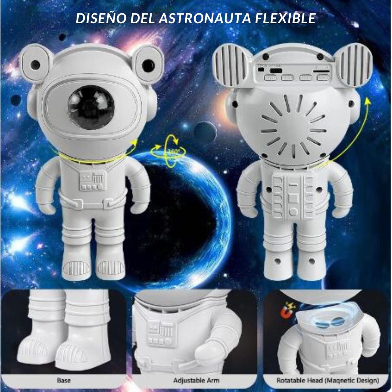 Proyector Galaxia Astronauta – Transforma Tu Habitación en un Universo de Sueños