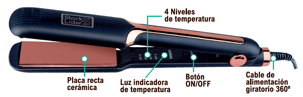 Plancha Profesional para el Cabello – Alisado Perfecto en Minutos