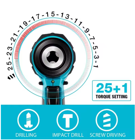 Taladro de Impacto Inalámbrico 48 V – Potencia y Precisión Profesional