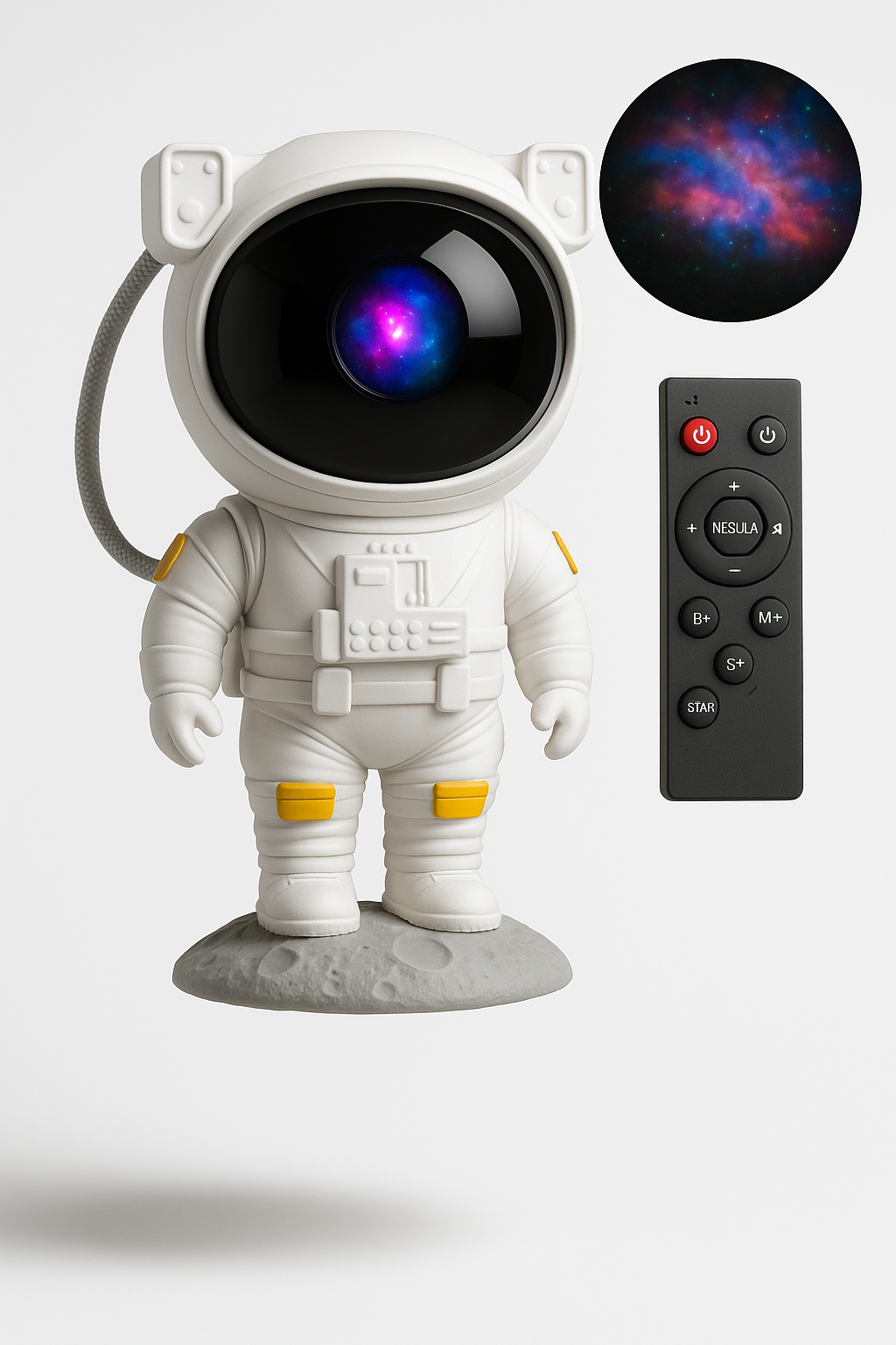 Proyector de Galaxias Astronauta 360° – Luz Nocturna LED con Efecto Cósmico