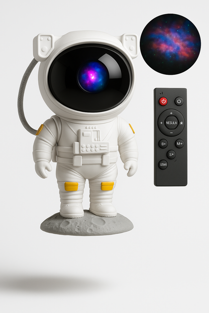 Proyector de Galaxias Astronauta 360° – Luz Nocturna LED con Efecto Cósmico