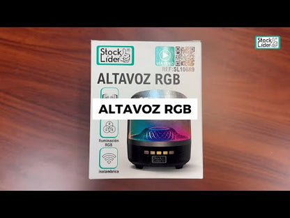 Altavoz Bluetooth RGB 360° – Sonido Potente y Luces que Marcan el Ritmo