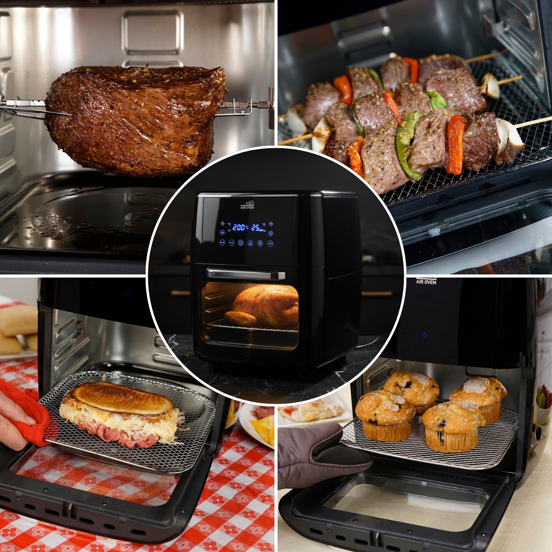 Freidora de Aire 3 en 1 Starlyf Air Oven 12L con Horno Rotisserie y Deshidratador – Tecnología Air Cycling, Pantalla LED Táctil