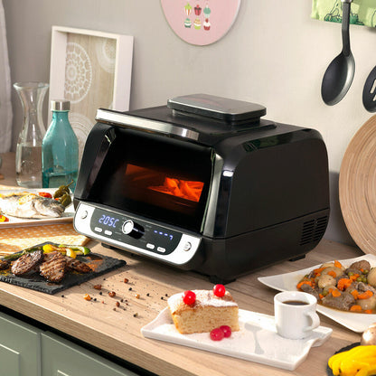 Freidora de Aire con Grill InnovaGoods Fryinn 12-in-1 6000 Negro Acero 3400 W 6 L