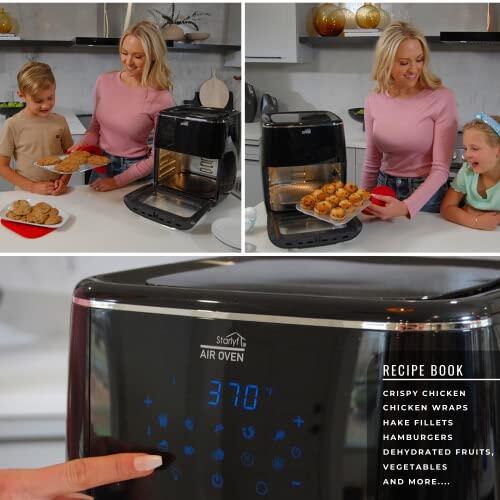 Freidora de Aire 3 en 1 Starlyf Air Oven 12L con Horno Rotisserie y Deshidratador – Tecnología Air Cycling, Pantalla LED Táctil