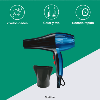 Secador de Cabelo Profissional – Rápido, Potente e Leve para Todos os Tipos de Cabelo