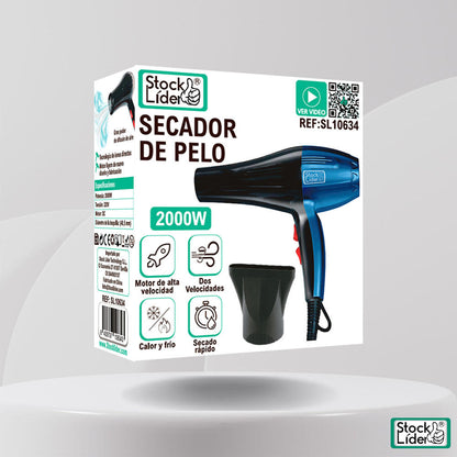 Secador de Cabelo Profissional – Rápido, Potente e Leve para Todos os Tipos de Cabelo