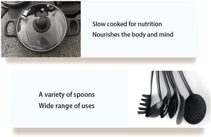 13 Pieces Cookware Set – Juego Completo de Utensilios de Cocina de Silicona Antiadherente