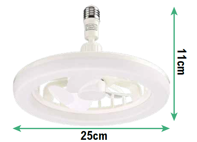 Lámpara LED con ventilador