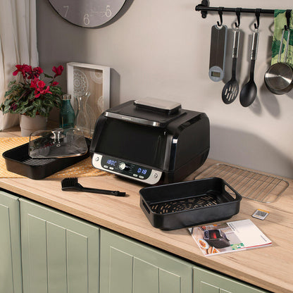Freidora de Aire con Grill InnovaGoods Fryinn 12-in-1 6000 Negro Acero 3400 W 6 L