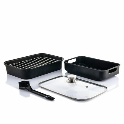 Freidora de Aire con Grill InnovaGoods Fryinn 12-in-1 6000 Negro Acero 3400 W 6 L