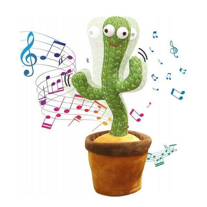 Cactus Bailarín para Niños con Música y Grabación – Juguete Interactivo 360° con Luces