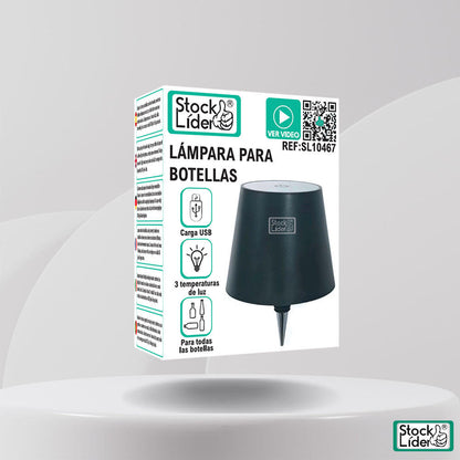Lámpara Tapón para Botellas Recargable USB