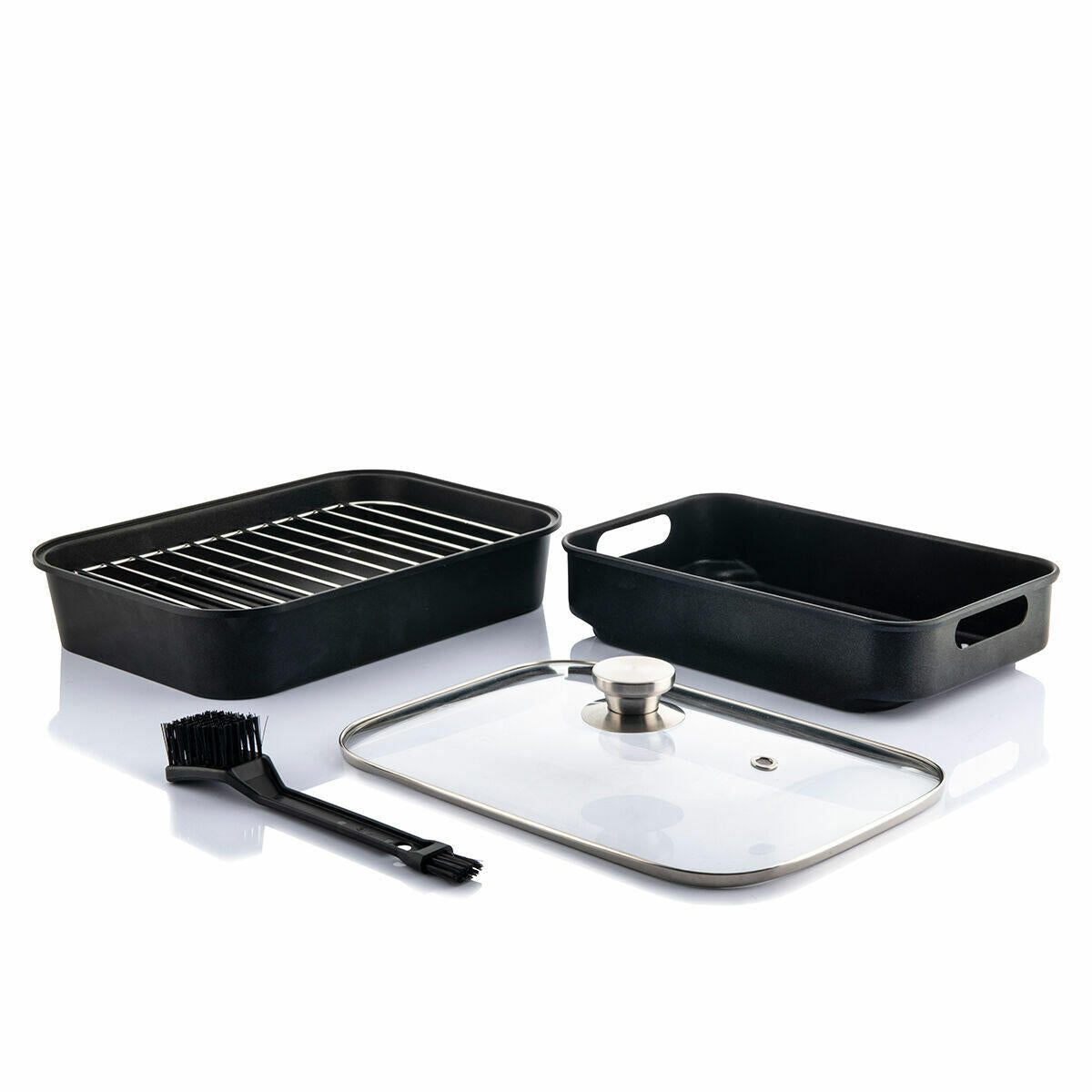 Freidora de Aire con Grill InnovaGoods Fryinn 12-in-1 6000 Negro Acero 3400 W 6 L